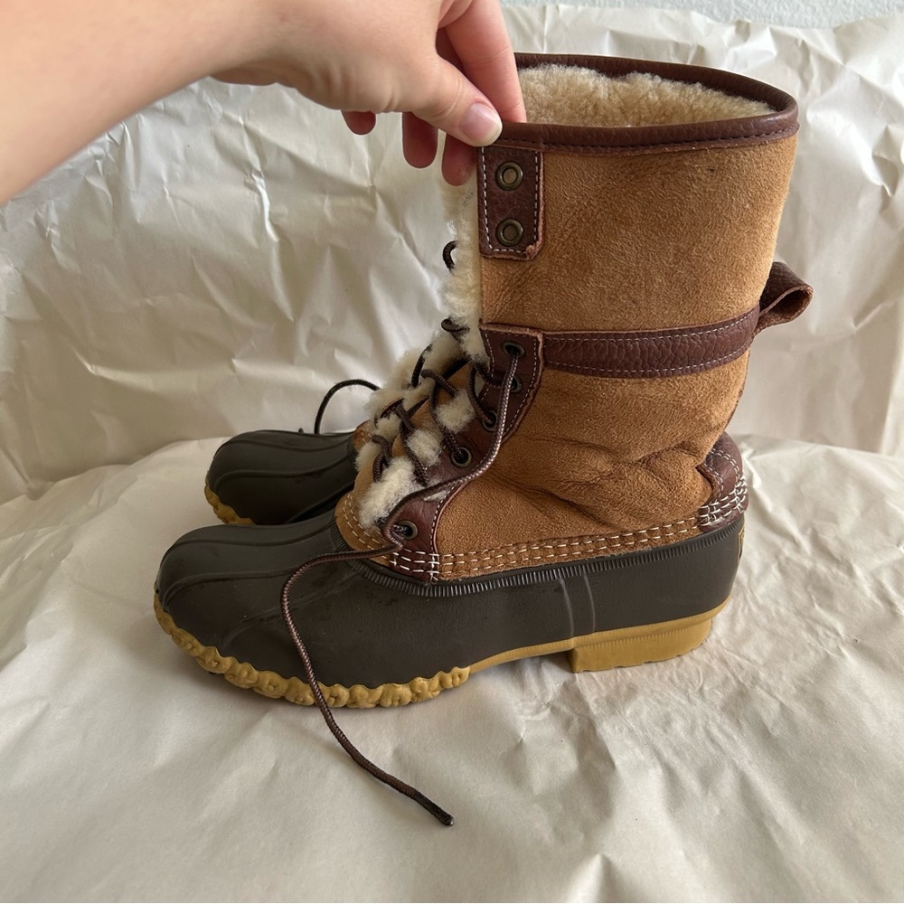 L.L.Bean Wicked Good Faux Fur Boots - Picture 2 of 9
